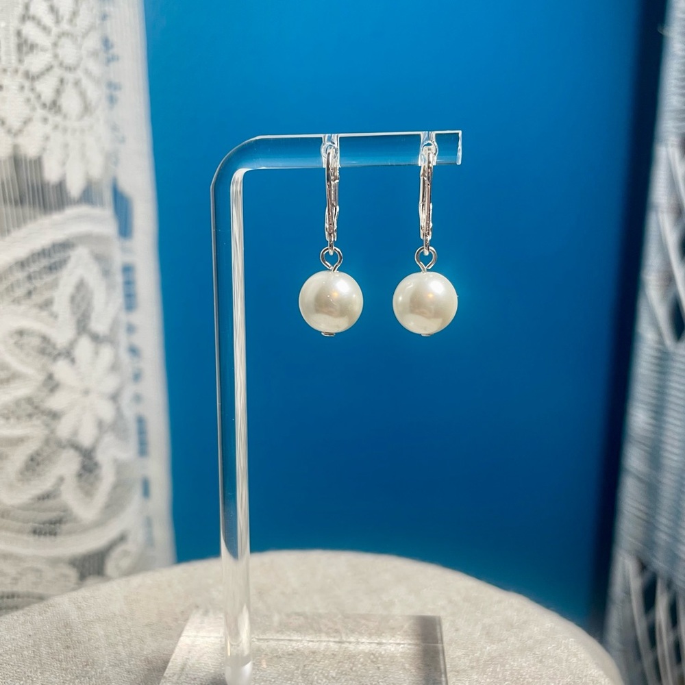 Elegant Faux Pearl Drop Earrings